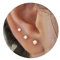 Halora Ohrringe Gold Stecker Ohrstecker Gold Klein Set Damen Goldene Herz Ohrringe FüR Mehrere OhrlöCher Gold Opal Earrings for Women