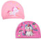 LAKJUOZ 2 Pezzi Pink Children'S Swimming Cap, Girls' Swimming Cap, Newborn Swimming Cap, Unicorn Pattern, Swimming Cap For Girls From 1 To 7 Years Cuffia Piscina Bambina