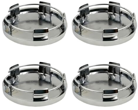 4 Stück Felgenkappen,Nabendeckel 60mm,Universal Radnabenkappen,Radnabendeckel,ABS Schwarz Nabenkappen Langlebig,Felgendeckel für Die Meisten Automodelle Geeignet,Auto Zubehör(OD 60mm,ID 56mm)