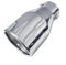 Endrohr Abgasrohr Einlass 63mm 1 STÜCKE Universal Auto Heckumbauteile Edelstahl Titan Auspuffblende Schalldämpfer Rundes Endrohr Auspuff Schwanzrohr(Silber)