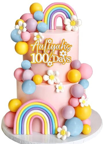 39 PCS Ball Cake Toppers - Mini Balloon Balls Pastel Rainbow DIY Baking Cupcake Cake Decorations for Birthday Baby Shower Macaron Unicorn Party