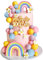 39 PCS Ball Cake Toppers - Mini Balloon Balls Pastel Rainbow DIY Baking Cupcake Cake Decorations for Birthday Baby Shower Macaron Unicorn Party