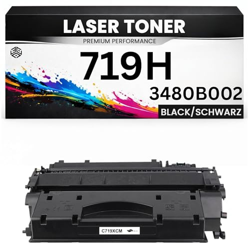 Toner Cartridge 719H / 3480B002 für Canon Schwarz Premium wie Original ImageClass LBP6650dn/6670dn/251dw/252dw/253dw/6300dn MF414dw/416dw LBP6670dn