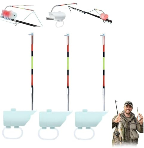 Hochempfindlicher Nacht-Angelschwimmer Bissanzeiger für Ruten, tragbar, intelligent, elektronisch, LED, leuchtender Haken, Alarm, Nacht-Angler, Bissanzeiger, Allwetter-Angler, wasserdicht, See- und