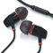 LIAM & DAAN In-Ear Kopfhörer State High End Earphone - EP Power Bass – 3,5 mm Klinkenanschluss - verstärktes Kabel – Knickschutz - In Ears schwarz-rot
