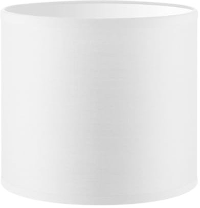 Home Sweet Home Moderner Lampenschirm Bling | Zylinder |20/20/17cm | Weiß | Stoff-Lampenschirm aus Baumwolle | für E27 Lampenfassung | RoHS-geprüft | geeignet für Wandleuchte