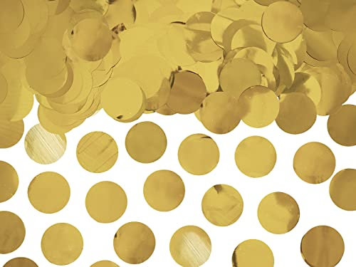 Konfetti Kreise 2,5cm 15g Tischdeko Geburtstag Party Streudeko Tischkonfetti Confetti Gold rund