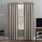 SUN ZERO Oslo Theater Grade Extreme 100% Verdunkelungsvorhang für Gardinenstangen, Polyester, Stein, 52 W x 95 L (Pack of 1)