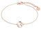 XENOX XS3165R Damen Armband Welt Erde Sterling-Silber 925 Rose 18,5 cm