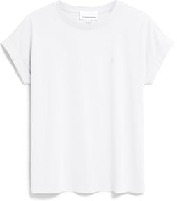 ARMEDANGELS Damen T-Shirt aus Bio-Baumwolle IDAARA Loose Fit White