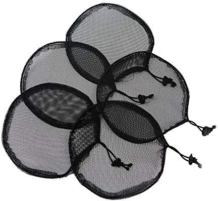 5 Stück Pferdeschwanz Netz mit Kordelzug Pferdeschwanz Basis für Afro-Haarknoten Elastisches Perücken Haarnetz (Runden)