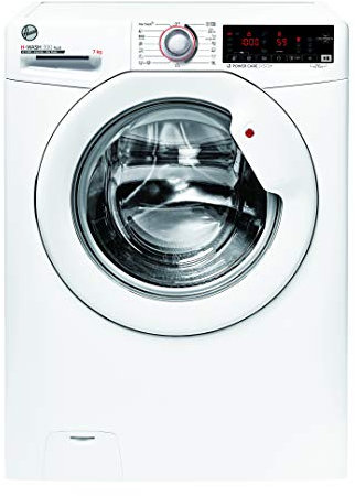 Hoover H-WASH 300 H3W4 37TXME/1-S Lavatrice Carica Frontale, 7 kg, 1300 Giri, Tecnologia NFC, 16 Programmi, Opzione Partenza Ritardata, Bianco, 45 x 60 x 85 cm