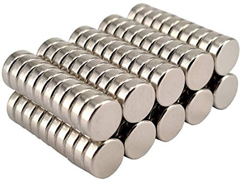 Neodym Magnet N52 Scheibe - Starke Magnetscheibe 6mm Durchmesser - 6x2mm Neodym Magnete Runde Scheiben Pinnwand Whiteboard Magnettafel [100 Stück]