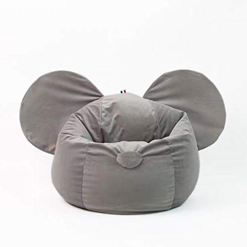 JIY Tatami Mini Sitzsack Faule Sofa Kinderleseecke Sitzeinzel kleines Sofa abnehmbar und waschbar Sitzsackfüllungen (Color : Gray)