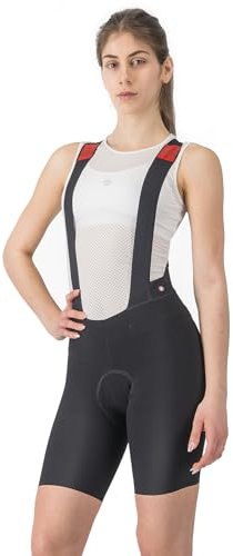 CASTELLI Women's Premio Black W BIBSHORT Shorts, Schwarz-Weiss, XS
