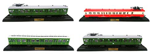 Lotto di 4 automotrici locomotive ferroviarie SNCF Ho 1/87 (1+3+4+5) LAM7