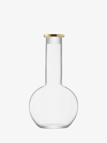 LSA International Luca Dekanter und Stopfen 1,5 l, Gold, 1 Einheit, mundgeblasenes und handgefertigtes Glas, LC06