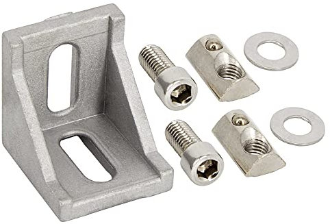 SCHMIDT systemprofile Eckwinkel Nut 8 39x39x35mm Alu Profil Winkel-Verbinder Eckverbinder 40x40 Aluprofil-Zubehör