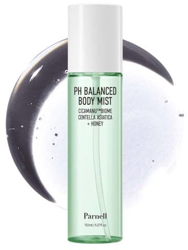 Parnell Cicamanu pH Balanced Body Mist Centella Asiatica, Hyaluronsäure, Ceramid, LHA, PHA, sanftes Exfoli