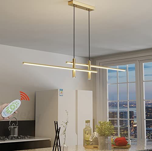 Esstischlampe LED Pendelleuchte L100cm Dimmbar Esstisch Esszimmer Schwarz Hängelampe Hängeleuchte Wohnzimmer Küchen Hängend Lampe Moderne Höhenverstellbar Kronleuchter Büro Bar Deko Decken Leuchte