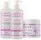 Kerargan - Trio Volumisant Shampoing, Après-shampoing & Masque à la Biotine & Collagène - pour Cheveux Plats, Fins et Ternes - Sans Sulfate, OGM, Silicone, Huile Minérale - 3x500ml+1x100ml