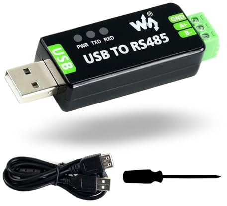 LUCKFOX USB to RS485 Converter, Waveshare Industrial USB to RS485 Bidirectional Converter, Stable Communication, for Industrial Control Equipment or Applications with High Communication Requirements