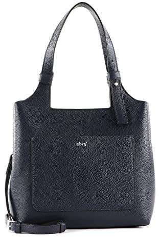 Abro Leder Handtasche Umhängetasche Leather Ariete Gaia Handbag Navy dunkelblau
