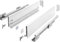 GTV Schubladenschienen AXIS PRO I Schubladenauszüge mit Vollauszug I Weiß I Belastbarkeit bis 40 kg I Push to Open Systeme I den Freien Zugang I Breite: 500 mm I Höhe: 120 mm