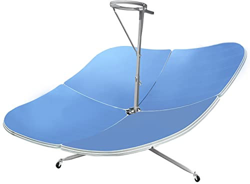 Cocina solar 1500W Estufa de horno solar de acero al carbono Cocina solar de concentración Cocina solar parabólica Concentrador solar de bricolaje Cocina sin combustible Calefacción Herramienta de ali