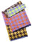 CODELLO Damen Gewebter Schal mit Blockstreifen im Hahnentritt-Design