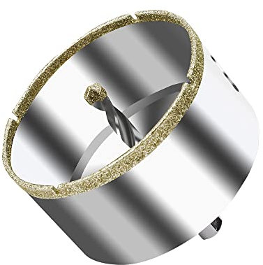 ASNOMY Scie cloche diamantée de 85 mm avec foret de centrage, couronne de forage creuse diamantée pour verre, carrelage, céramique, marbre, granit