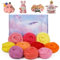 Deudy 10 Farben 15 Gramm Filzwolle Märchenwolle, Schafschurwolle zum Filzen, Roving Filzen für Nadelfilzen Starter Set DIY Handwerk Kreationen (Sommer)
