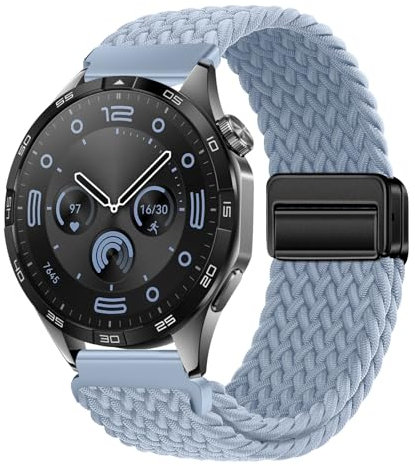 XMUXI Bracelet de montre en nylon tressé élastique 22 mm, compatible avec Huawei GT4/GT3/GT2/GT 46 mm, Garmin Venu 3/Venu 2/Vivoactive 4, pour homme et femme - #11