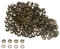 QUARKZMAN Kit di 300 Occhielli Metallici da 5 Mm 1/5 con Rondelle per Scarpe, Abbigliamento, Cinture, Etichette, Borse, Tessuti, Pelle, Progetti Fai-Da-Te, Colore Bronzo