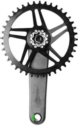 Wolf Tooth Direct Mount Kettenblatt – 34t, Direct Mount, Drop-Stop B, für 8-Bolzen-Kurbeln, 0 mm Offset, Schwarz