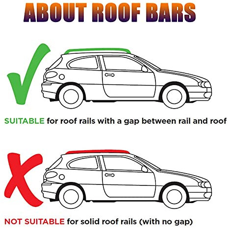 Barre de Toit Universelle Coffre de Toit Porte Ski pour Barre de Toit Barre Support de Voiture avec Cadre d'Extension de Toit pour Voiture,Black-140X100cm