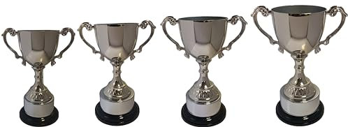 County Engraving Personalised St Andrews Nickel Plated Presentation Cup Trophy Award, Ideal for Any Sport - Enter Your Own Custom Text (Medium)