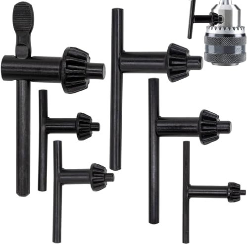 6 Pièces Clé Mandrin Universelle, Clé Mandrin de Perceuse, Mandrin de Perceuse à Pression, Clés de Mandrin Universelles Pour la Plupart des Perceuses et Outils Electriques
