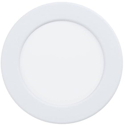 EGLO connect.z Smart-Home LED Bad-Einbaustrahler Fueva 6-Z, flach, Ø 11,7 cm, ZigBee, App und Sprachsteuerung Alexa, RGB, warmweiß-kaltweiß, dimmbar, Metall Einbauspot weiß, IP44