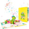 GREETING ART Pop-Up Karte Dinosaurier- Lustige 3D Geburtstagskarte für Kinder, Pop Up Geburtstagskarten mit Musik und Licht, Glückwunschkarte zum Kindergeburtstag von Jungen & Mädchen