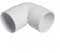 Solvent 40mmm White Flexible Pushfit Elbow 90 Degree Knuckle Bend-40mm Waste Pipe Fittings(Pack of 5)