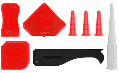 Dekton 8pc Caulking Kit- Complete Kit For Removing Old Grout And Sealants| No Wasted Caulk, Silicone or Grout| Ensures Seamless Application On Various Surfaces| Durable, Easy-to-use, and Versatile