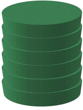 Luckxing Grüner Blumensteckschaum Zylinder Steckschwamm 6 Stück Grün Steckmasse Steckmoos Steckmasse Kegel Blumengestecke Steckschwamm Zum Basteln, Hochzeit, Geschenke, Deko, Blumen Gesteck