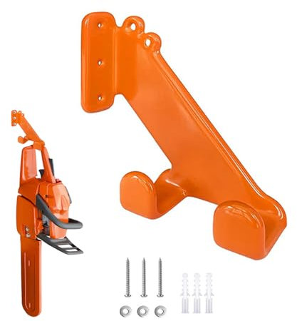 Gancio Per Motosega, Staffa Adatta Per Motosega Stihl Confezione da 1 Gancio Per Motosega Supporto A Parete Per Motosega Gancio Per Motosega Per Carichi Pesanti (Arancione)