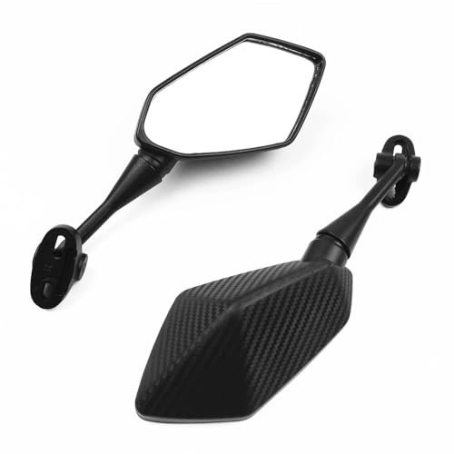 FJHEBIOUB Motorradspiegel Für H&ONDA CBR600RR CBR 600 RR 2003 2004 2005 2006 2007 2008 2009 2010 2011 CBR1000RR 2004-2007 Motorrad Spiegel(Carbon Fiber Exterior)