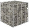 Homgoday Lit Surélevé Cube à Gabion Fil d'acier 40x40x40 cm, Jardinière à Gabion pour Fleur Plante, Lit Surélevé de Jardin pour Terrasse, Arrière-Cour, Pelouse, Extérieur