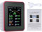 Hanzete 15-in-1 Air Quality Monitor Smart Air Quality Tester with CO/CO2/HCHO/TVOC//PM0.3/PM1.0/PM2.5/PM10/Temperature/Humidity/Time/Alarm Clock/Timer/Countdown Timer Mobile APP WiFi for Home & Office