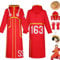 bbganlian Anime One Piece Egghead Island Monkey D Luffy Cosplay Costume Outfit Role Paly Red Uniform Full Set Halloween Party Carnival Dress Up Suit with Hat Keychain for Men (M)