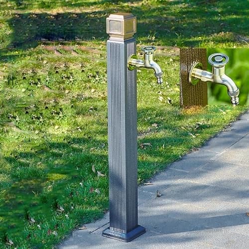 Garten Wasserhahn mit freistehendem Schlauchständer für den Außenbereich