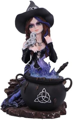 Nemesis Now Zauberhafte Hexenfigur, mystische Hexendekoration, handbemalt - Alvina